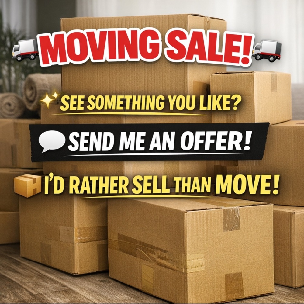 Moving Sale Offer Sign